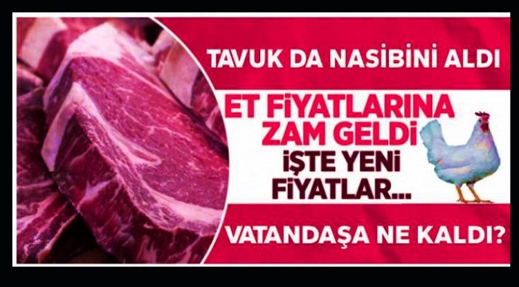 Et Fiyatlarına Yüzde 25 Zam Geldi