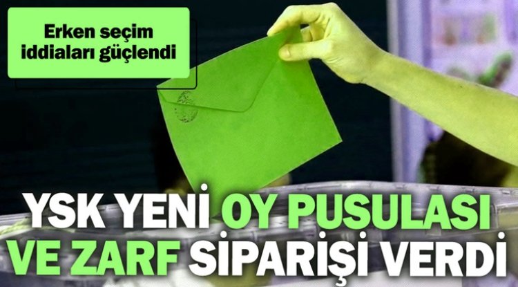 YSK Erken Seçim Hazırlığı Yapıyor