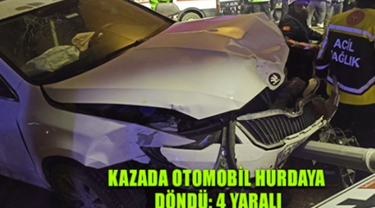 Urfa'da Trafik Kazası 4 Kişi Yaralandı