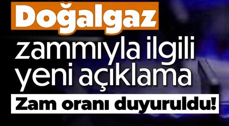 Doğalgaz Yüzde 24,6 Oranında Zamlandı