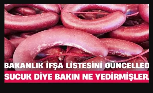 Bakanlık Gıda Yüzsüzlerini Açıkladı
