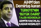 AİHM Türkiye'nin Demirtaş İtirazını Redetti
