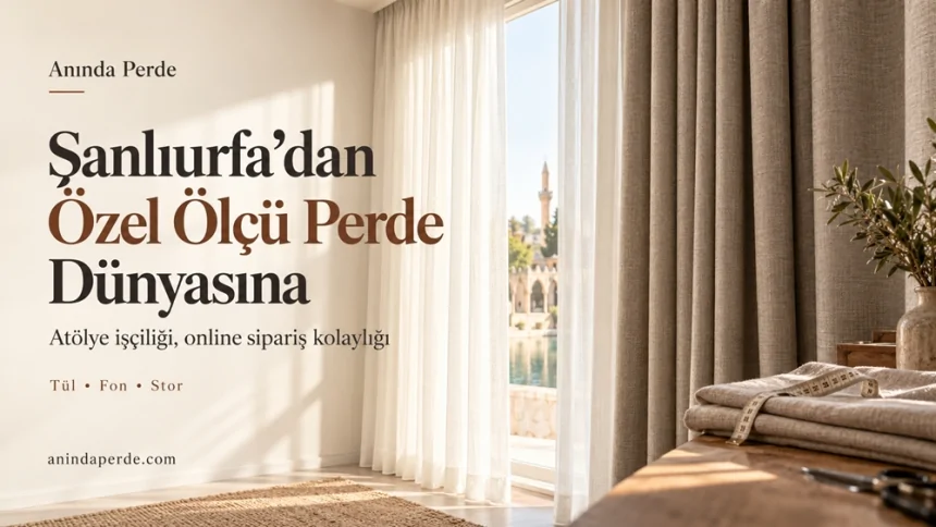 Şanlıurfa’dan Online Perde Alışverişine Özel Ölçü Çözümü